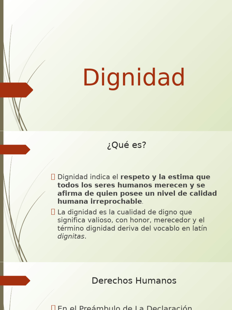 Concepto y Tipos de Dignidad Humana | PDF | Dignidad | Moralidad