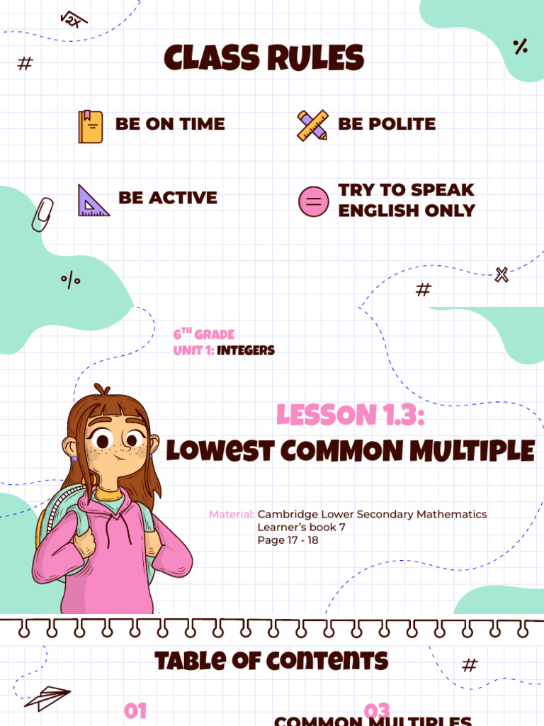 1.3 - Lowest Common Multiple | PDF | Abstract Algebra | Discrete ...