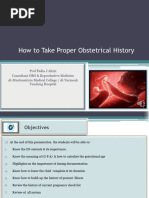 Obstetric History Taking Guide | PDF | Pregnancy | Obstetrics