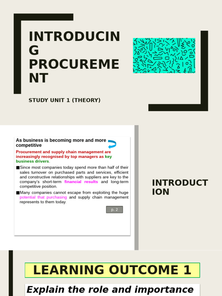 Procurement's Role in Value Chain Management | PDF | Supply Chain ...