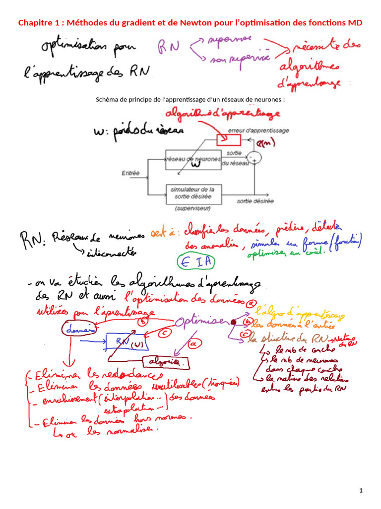 Optimisation par Gradient et Newton | PDF