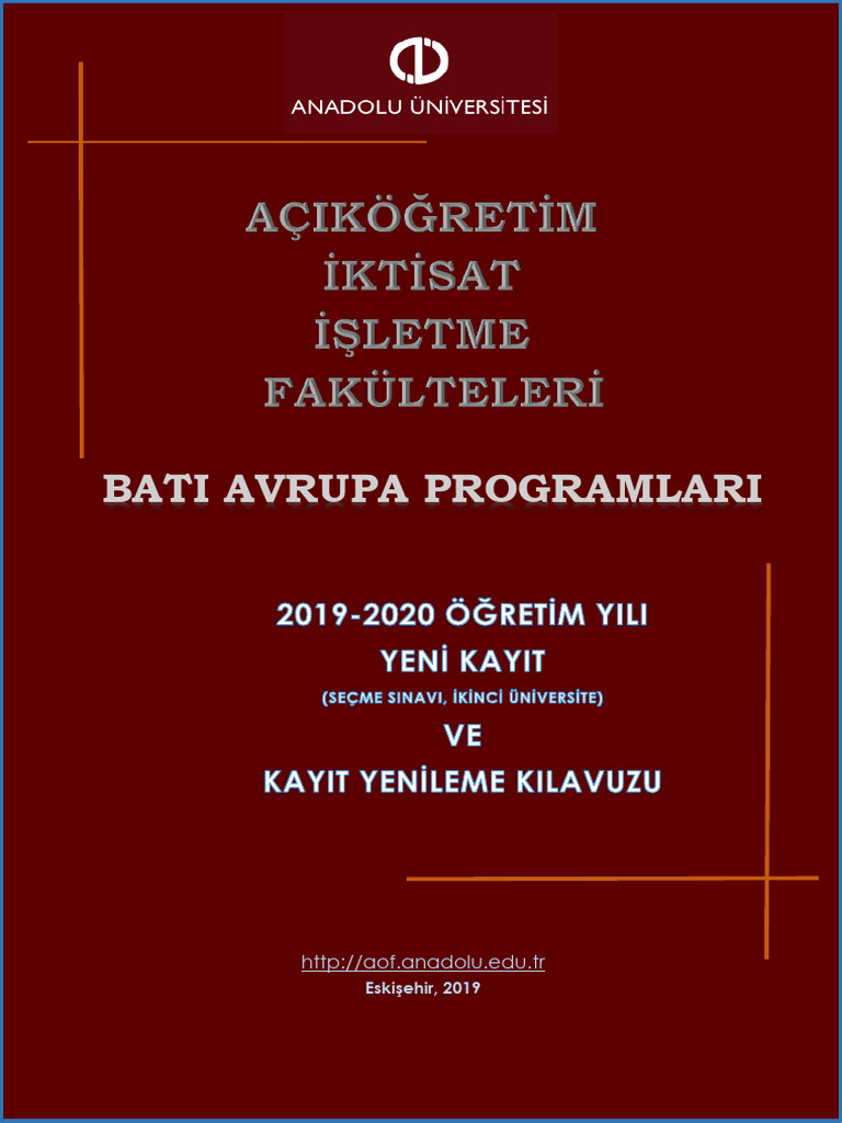 Bati Avrupa Programlari: Eskişehir, 2019 | PDF