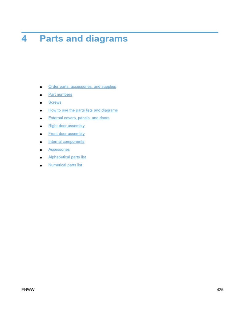 HP Parts and Diagrams Guide | PDF | Screw | Printed Circuit Board
