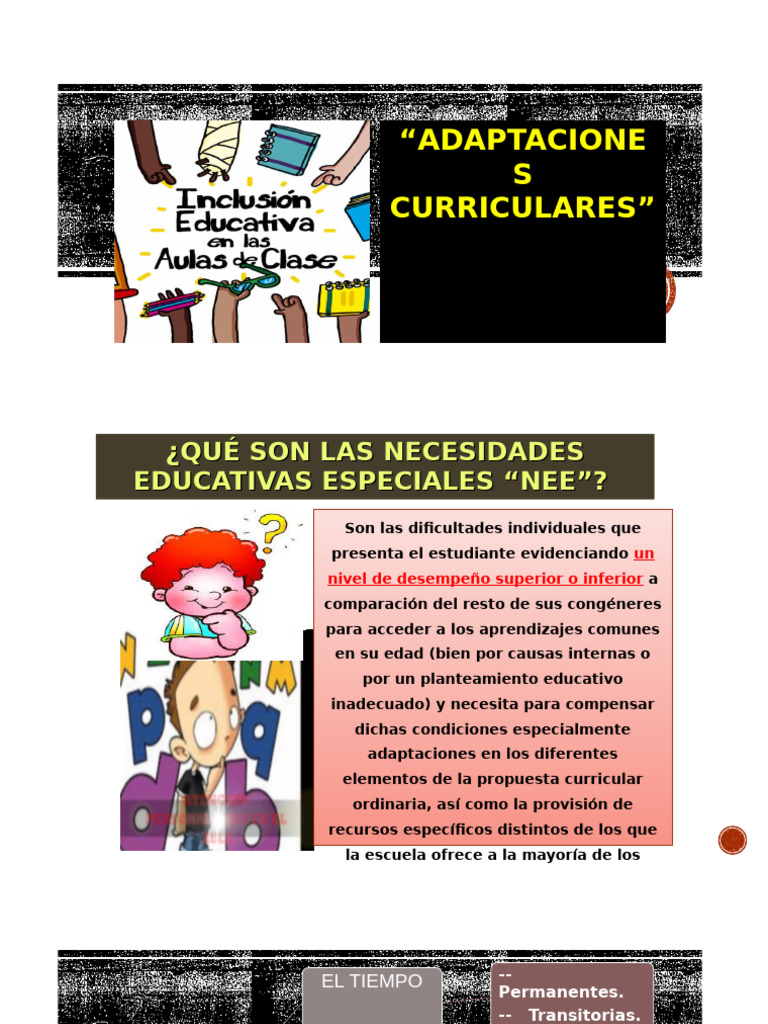 Adaptaciones Curriculares para NEE | PDF | Plan de estudios | Invalidez