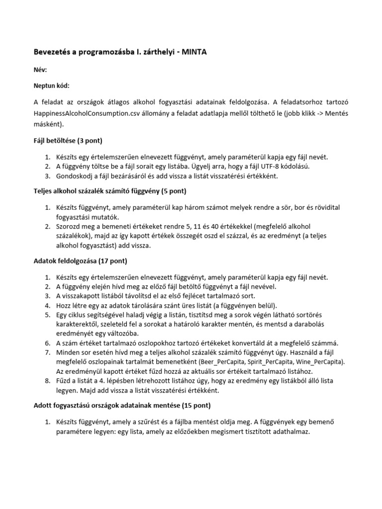 ZH1 Minta | PDF