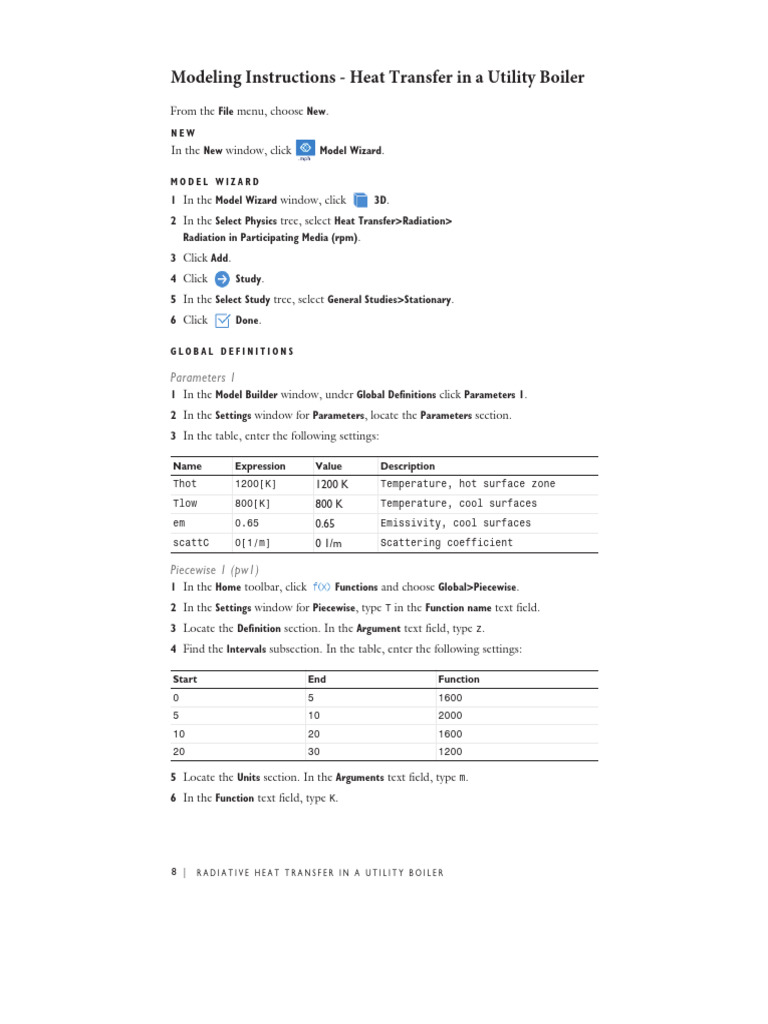 Radiative Heat Transfer in Boilers | PDF | Geometry | Function ...