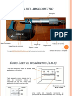 Partes y lectura del micrómetro