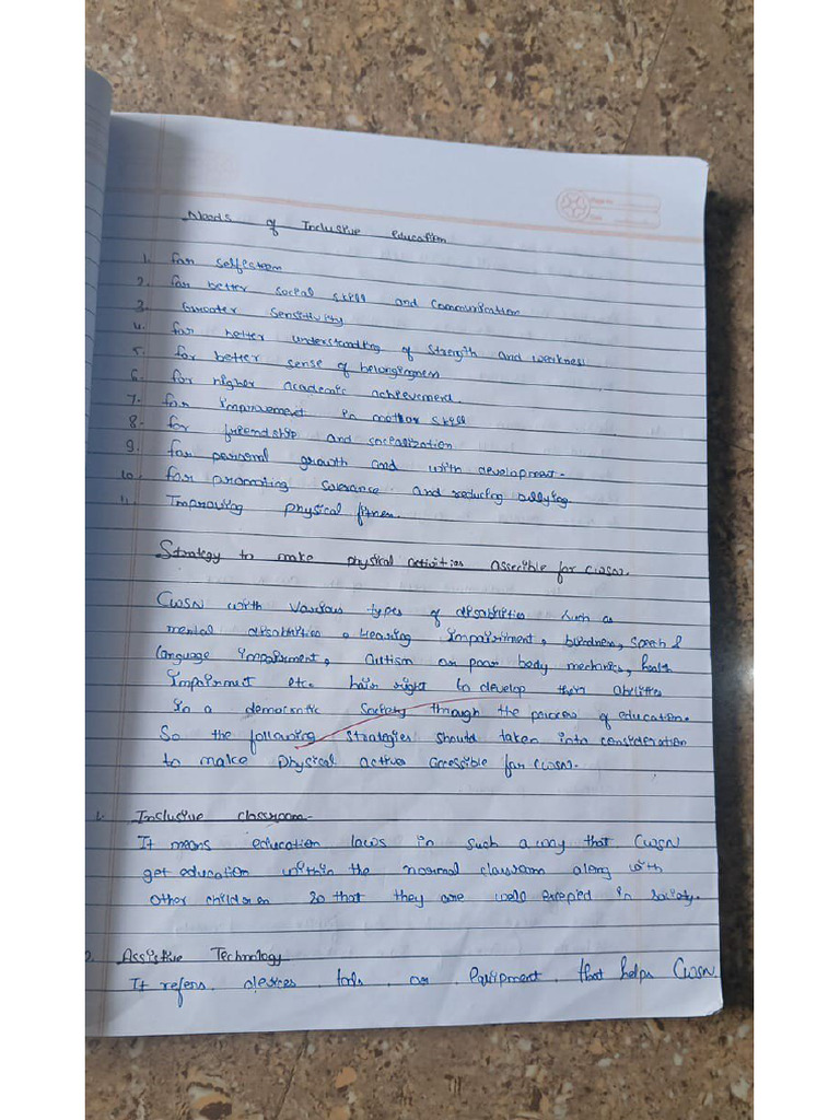 Physical Education Chapter 3 Notes | PDF