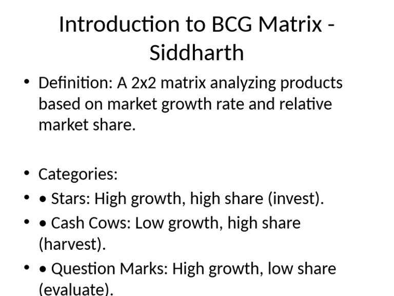 Understanding the BCG Matrix | PDF