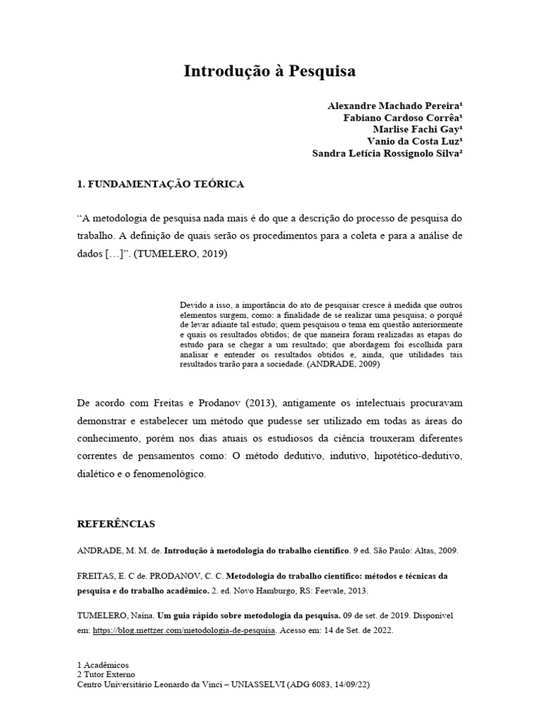 Paper I - Uniasselvi (Formatação) | PDF