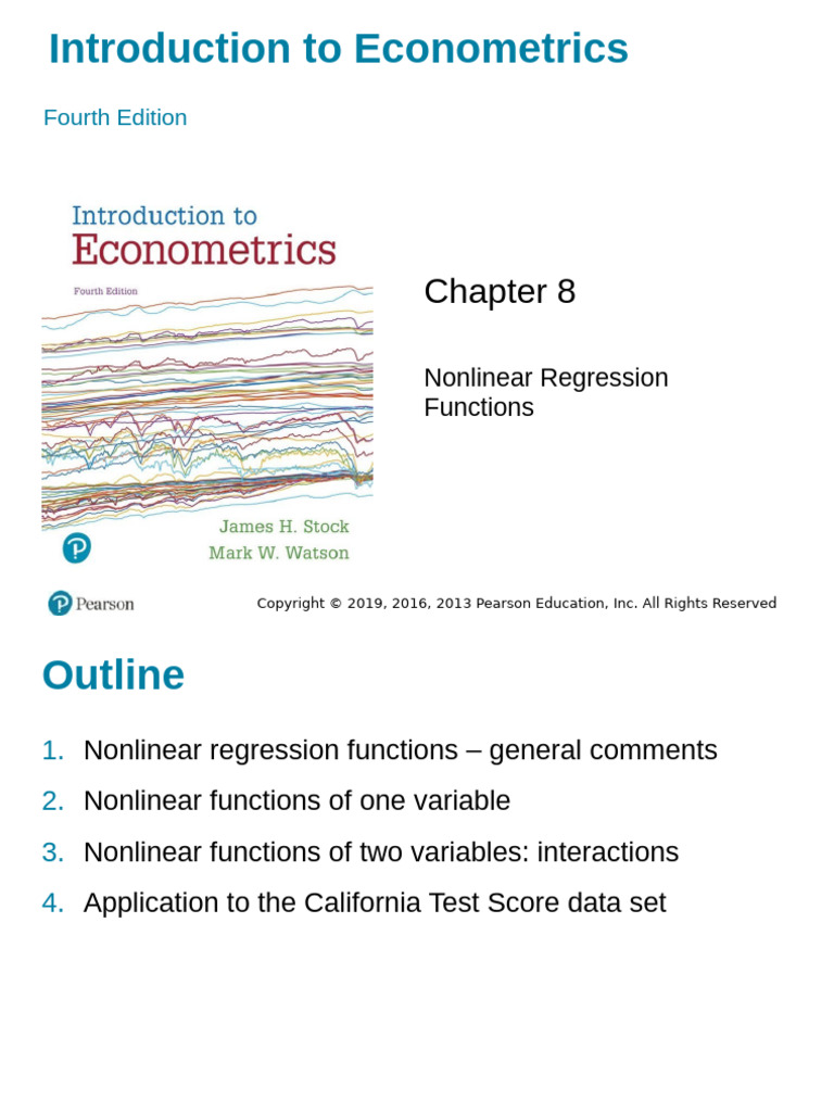 Nonlinear Regression Functions Explained | PDF | Regression Analysis ...