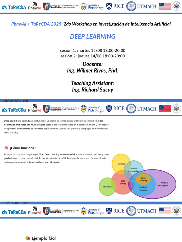 Taller de Deep Learning 2025: Modelos CNN | PDF | Aprendizaje profundo ...