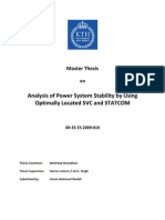 Analysis of Power System Stability Using Optimally Located SVC and STATCOM