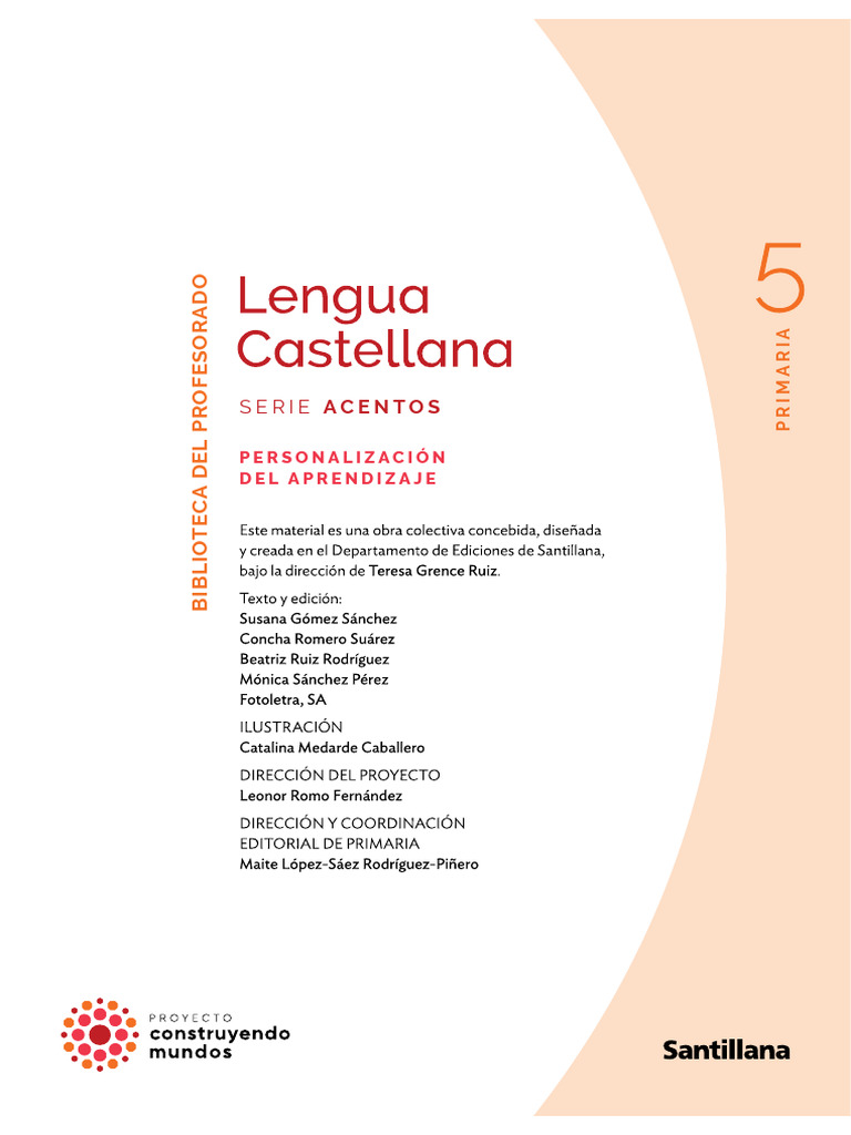 Actividades de Lengua para 5º Primaria | PDF