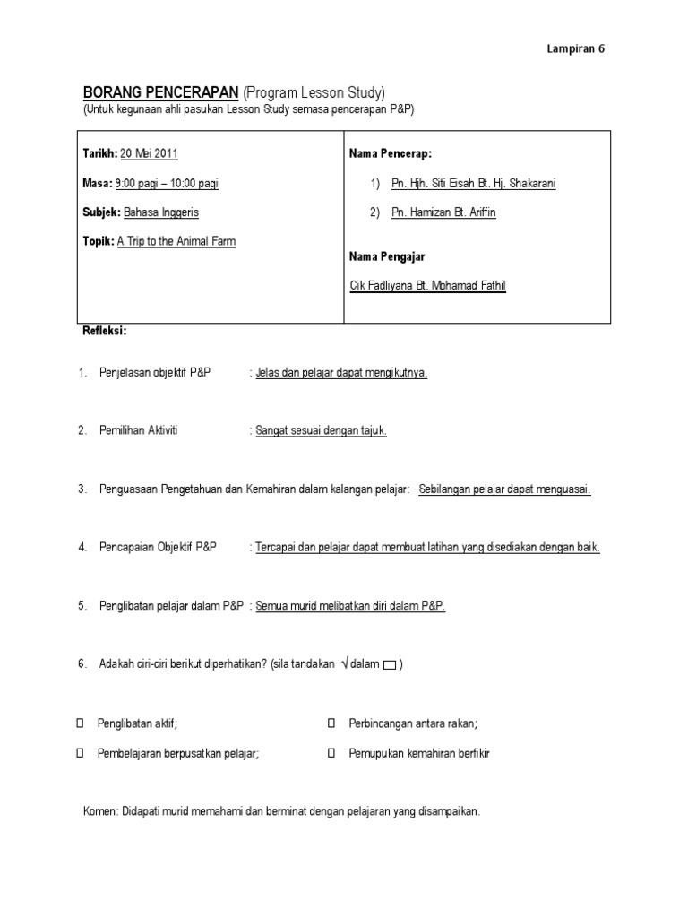 Borang Pence Rap An Format Pdf
