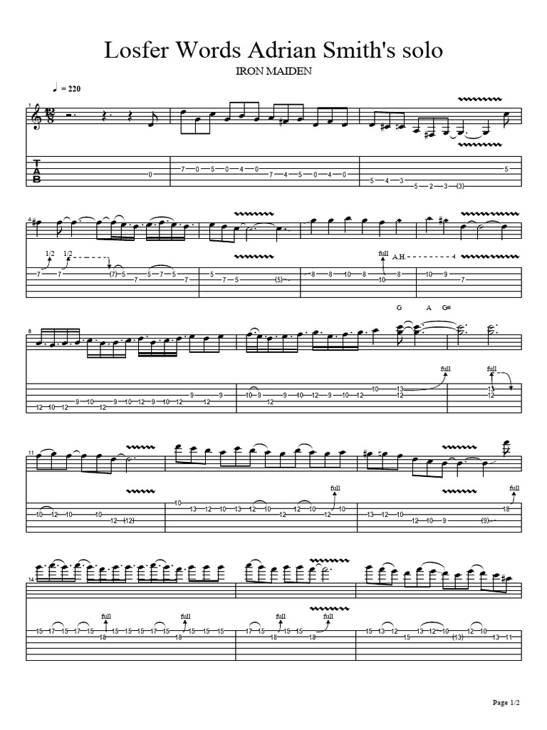 Losfer Words Adrian Smith's Solo | PDF | Sound Recording | Albums