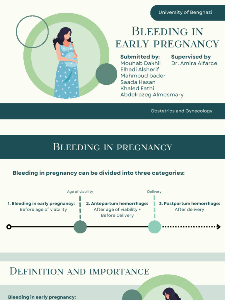 Early Pregnancy Bleeding Overview | PDF | Miscarriage | Pregnancy