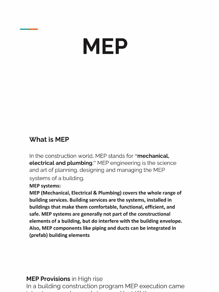 MEP Systems | PDF