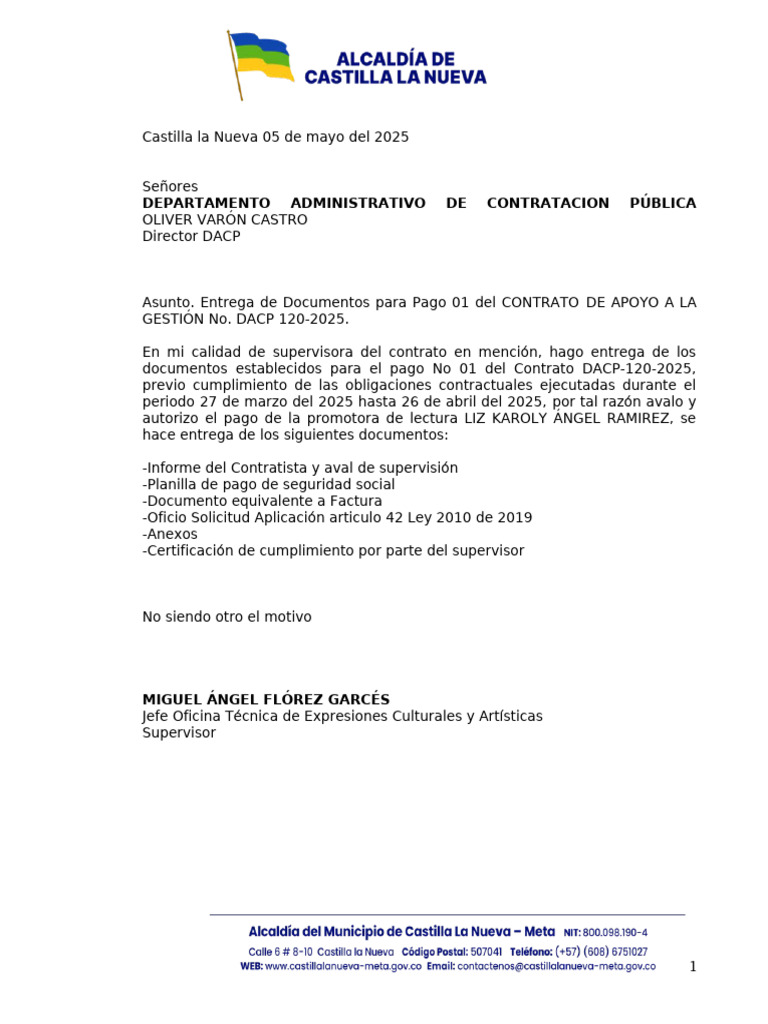Informe de Actividades Contrato DACP-120-2025 | PDF | Pensión