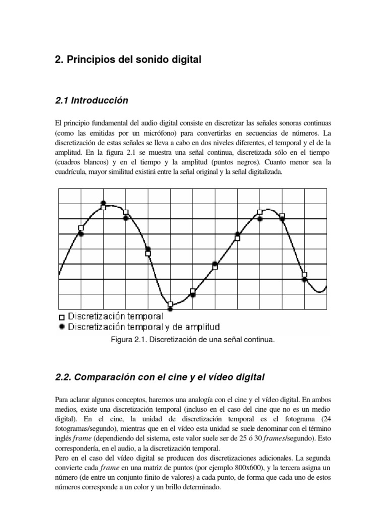 Principios del Audio Digital y Muestreo | PDF | Informática