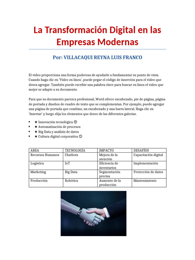 Transformación Digital en Empresas | PDF | Big Data | Internet de las Cosas