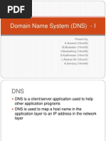 Domain Name System (DNS) - I