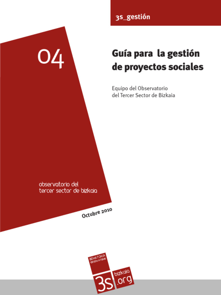 Guía para la Gestión de Proyectos Sociales | PDF | Ocio