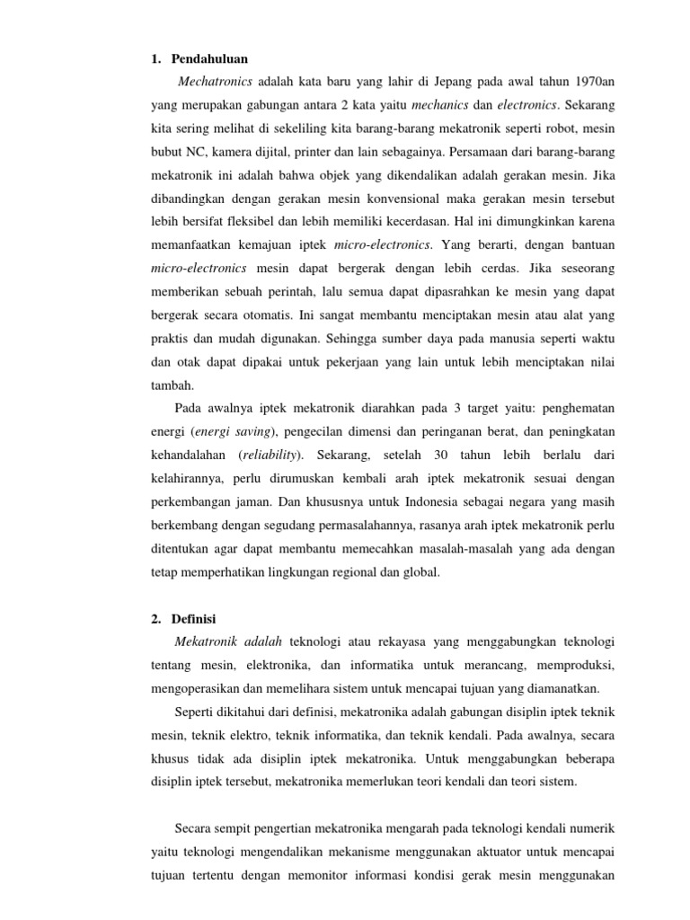 Tugas Mekatronika Pdf