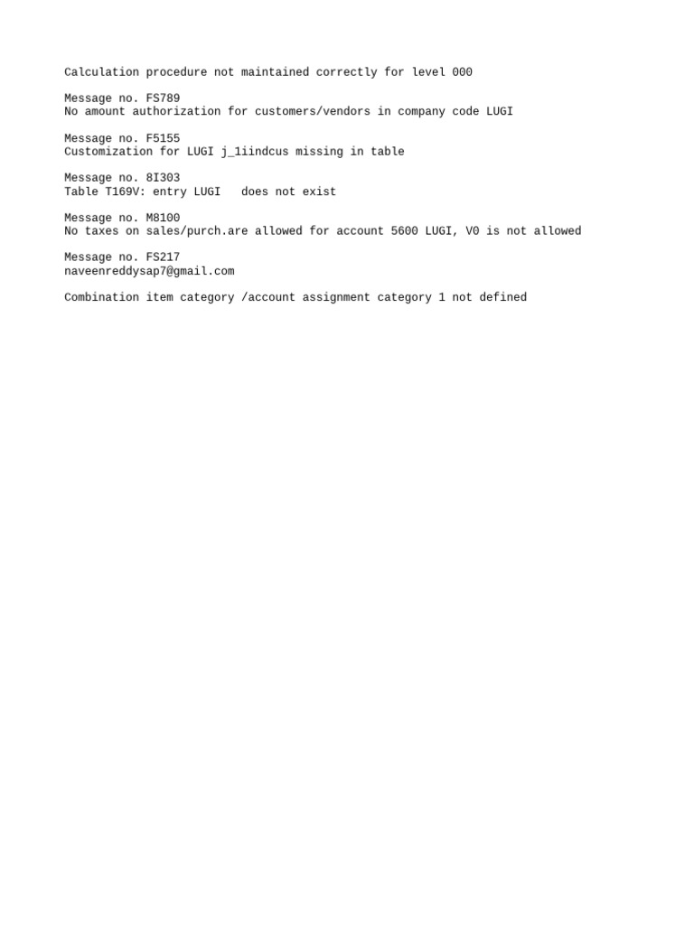 Error - TXT Error 1 | PDF