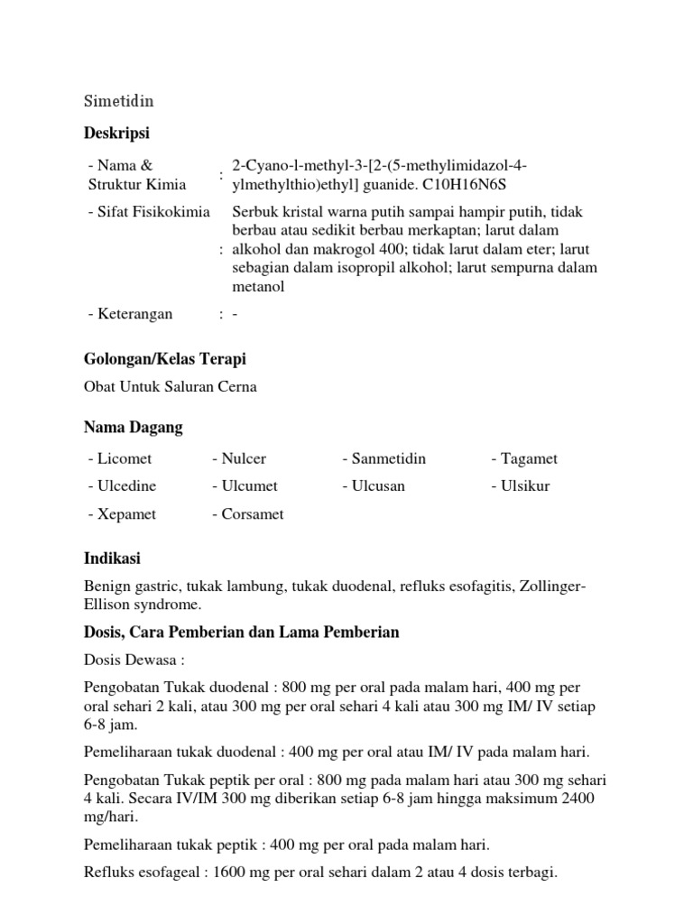 Simetidin | PDF