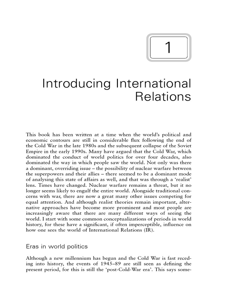 Introducing International Relations | PDF | Critical Theory | Postmodernism