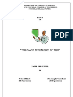 "Tools and Techniques of TQM": Paper ON
