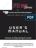 Eclipse 200 Manual