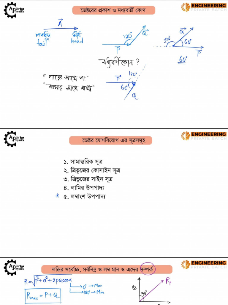 (Math Based) Vector Lecture Slide ACS (White) | PDF