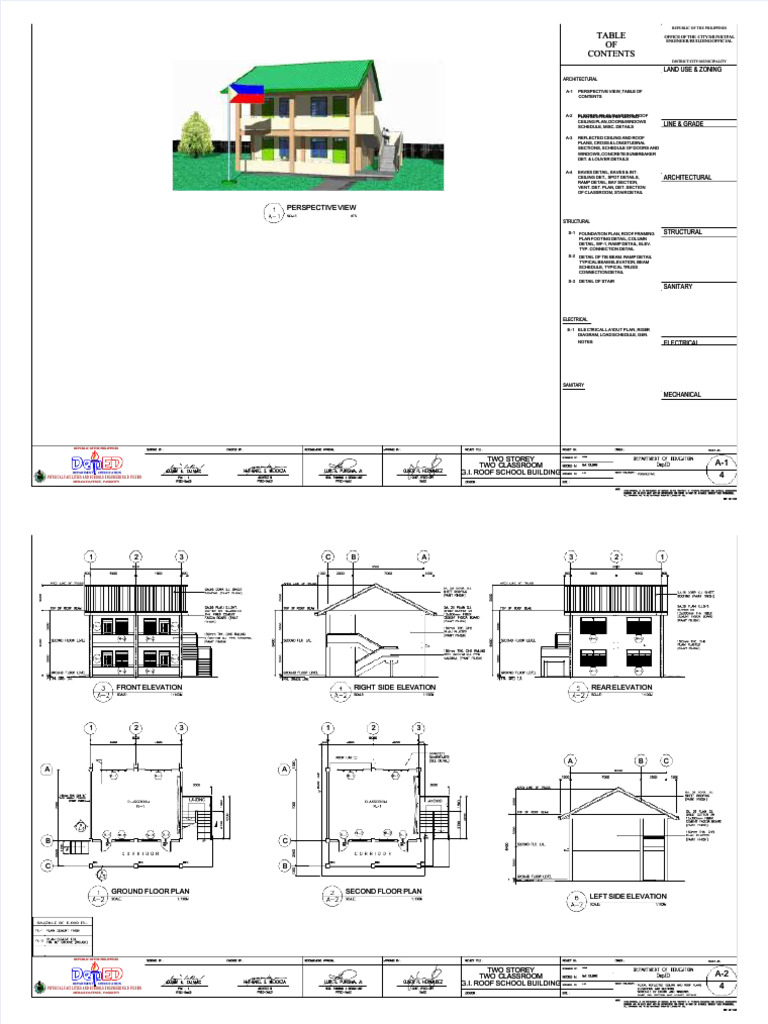PDF 2 Storey 2cl Compress | PDF | Beam (Structure) | Architectural Elements