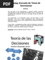 Teoría de la Decisión de Herbert Simon | PDF | Racionalidad | Toma de ...