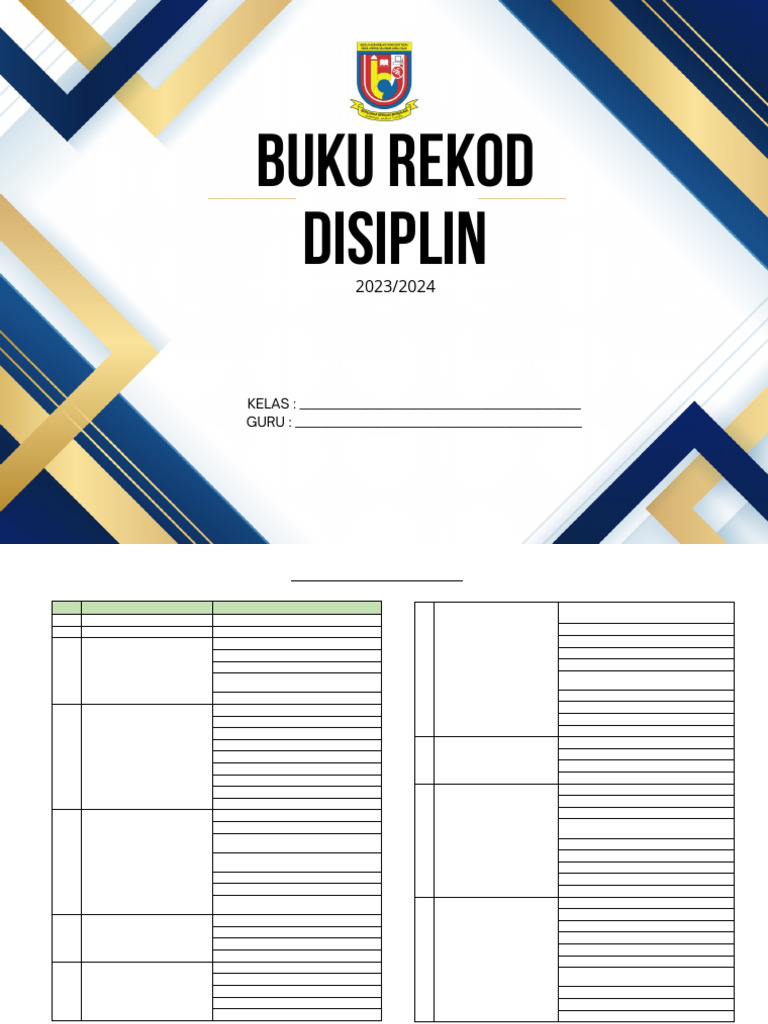 Buku Rekod Disiplin | PDF