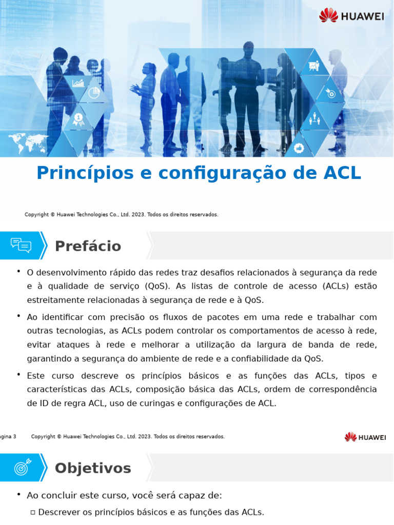 Princípios e Configuração de ACLs | PDF | Rede de computadores | Porta ...