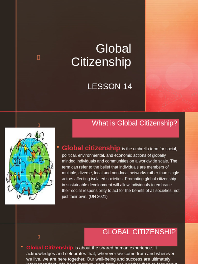 Understanding Global Citizenship Concepts | PDF | Citizenship | Social ...