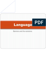 Language: Barriers and The Solutions