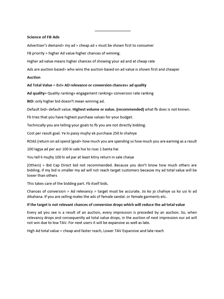 FB AD Mastery notes in pdff format | PDF | Advertising | Brand
