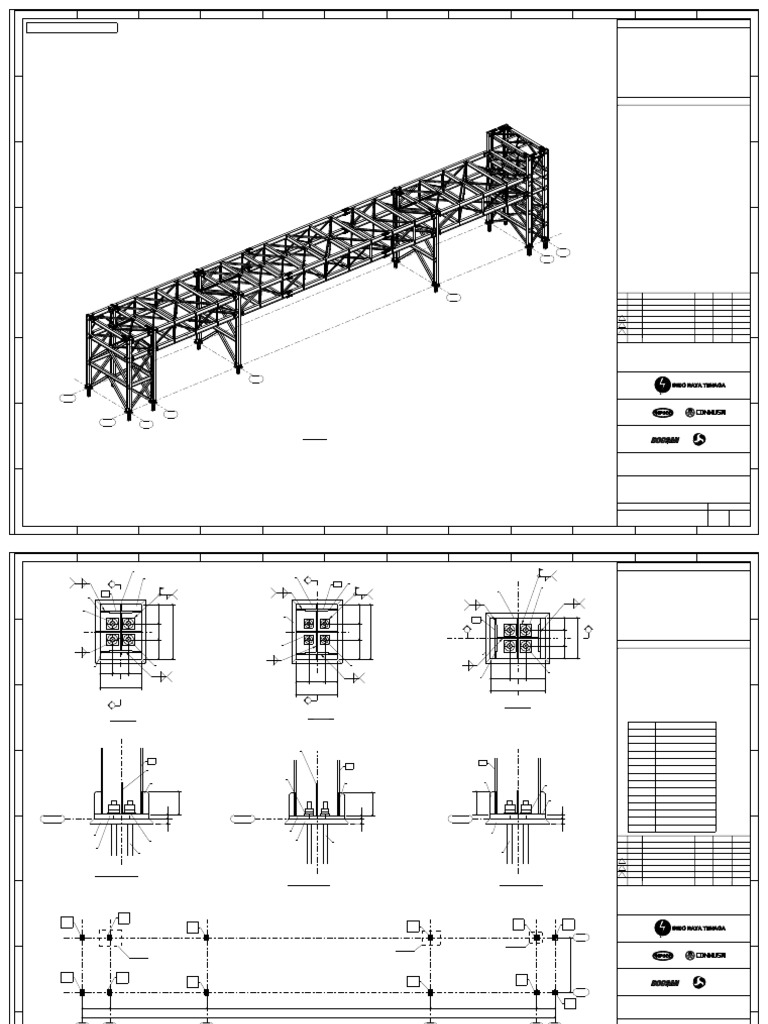 3D View and Column Plan for Pipe Rack | PDF | Chess Openings | Chess Theory