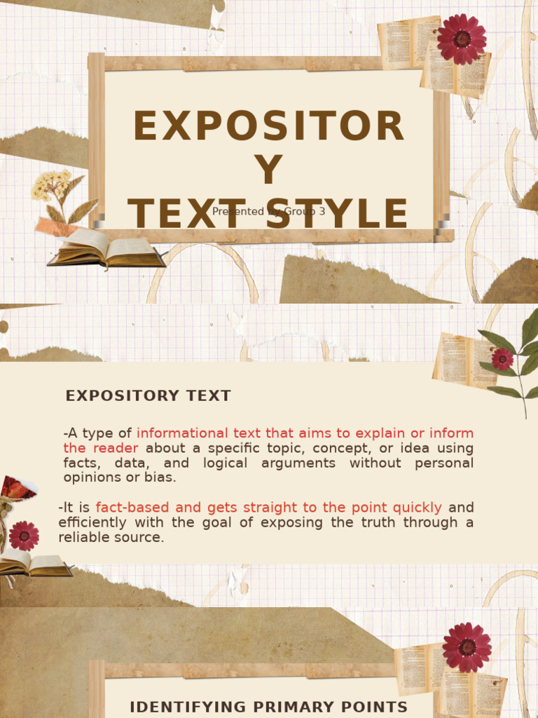 Group 3, Expository Text Style | PDF
