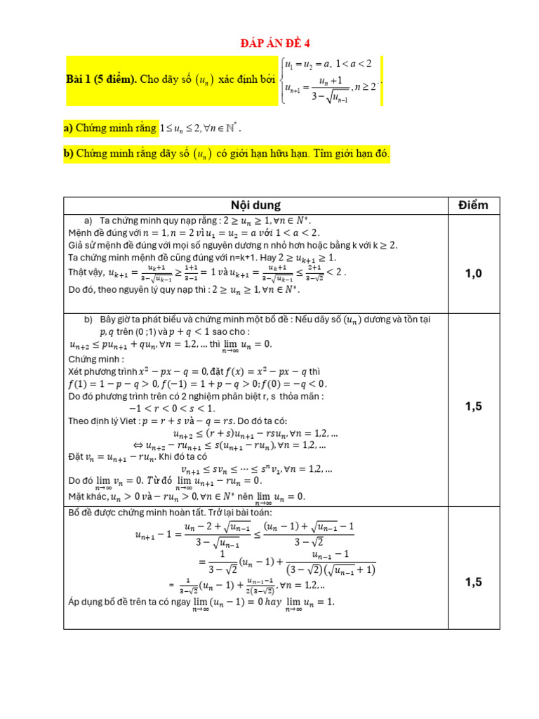 ĐA ôn HSG - đề 4 | PDF
