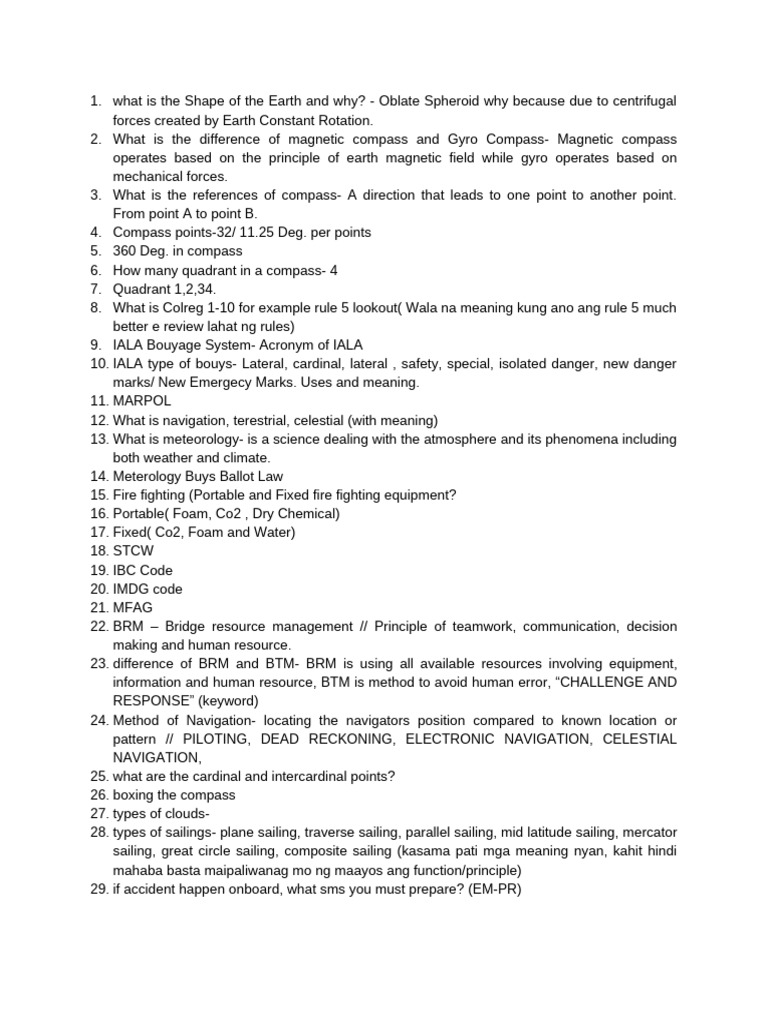Essential Navigation and Safety Guide | PDF | Fires | Dangerous Goods