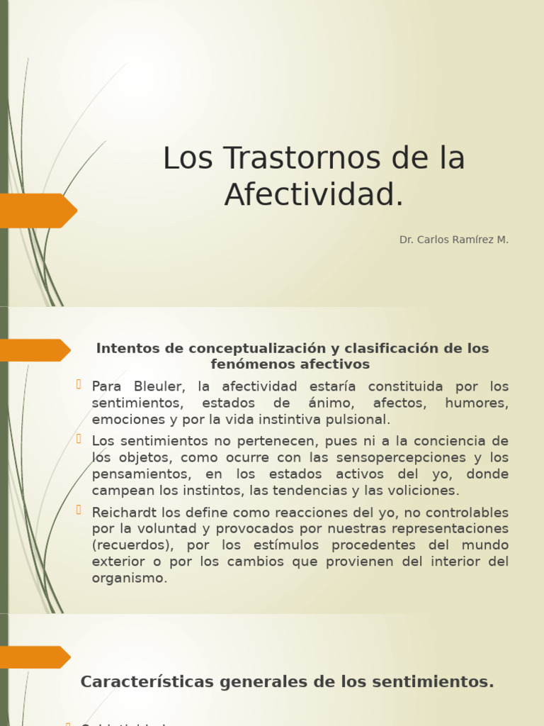 Trastornos de la Afectividad y Disonancia | PDF | Salud mental | Estado ...