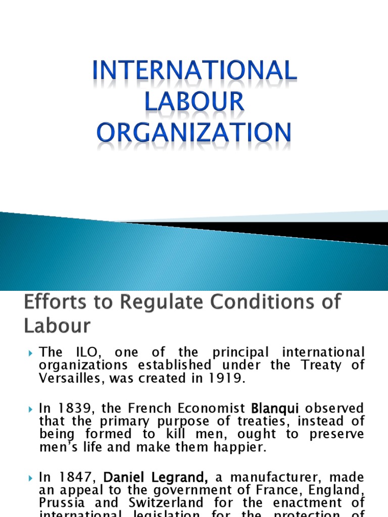 ILO | PDF | International Labour Organization | Government