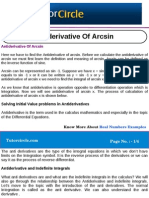 Anti Derivative of Arcsin