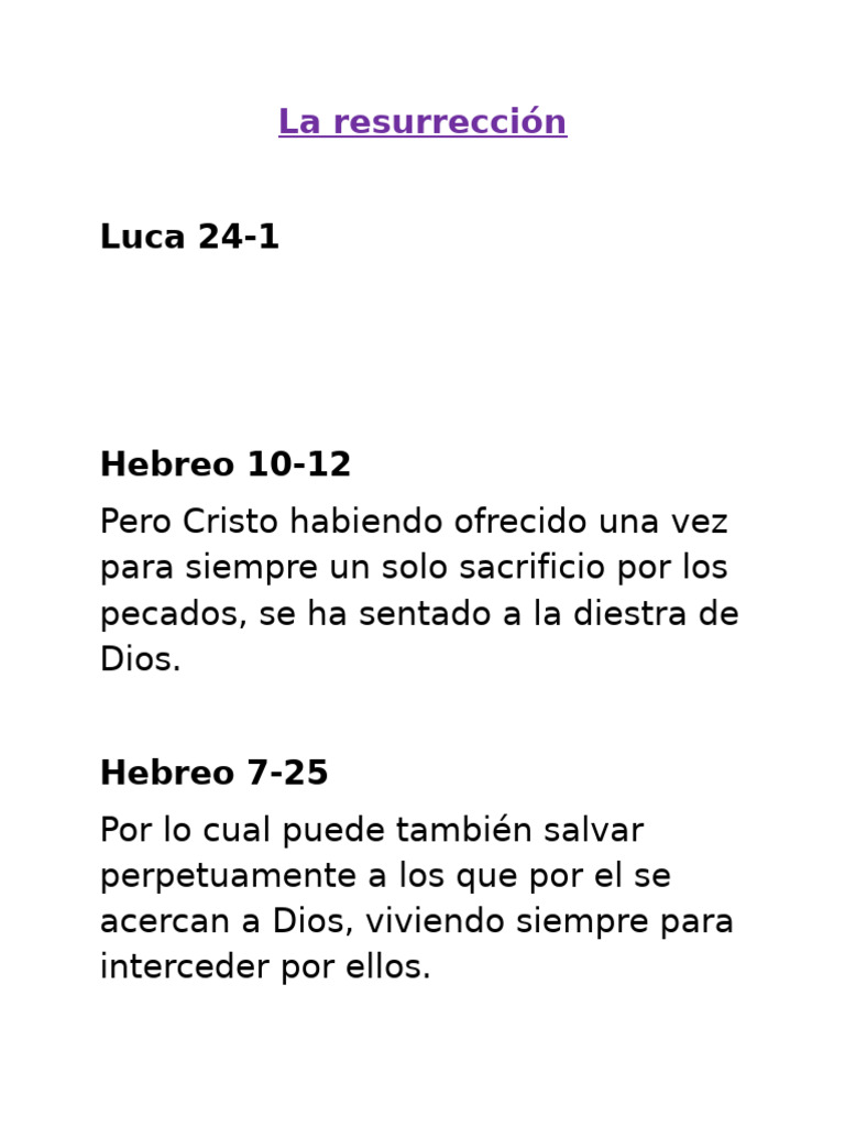 La Resureccion | PDF