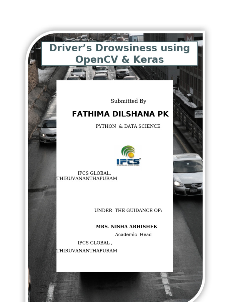Driver Drowsiness Detection with OpenCV | PDF | Machine Learning ...